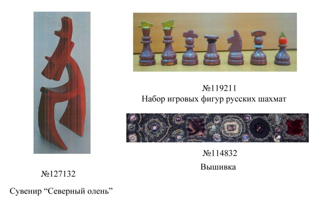 Промышленные образцы: народные изделия, пример ручного труда