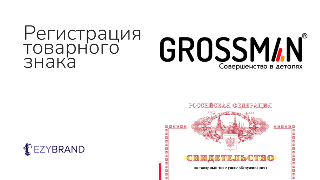 Зарегистрировали исключительное право на торговую марку GROSSMAN для ГК СИНЕРГИЯ