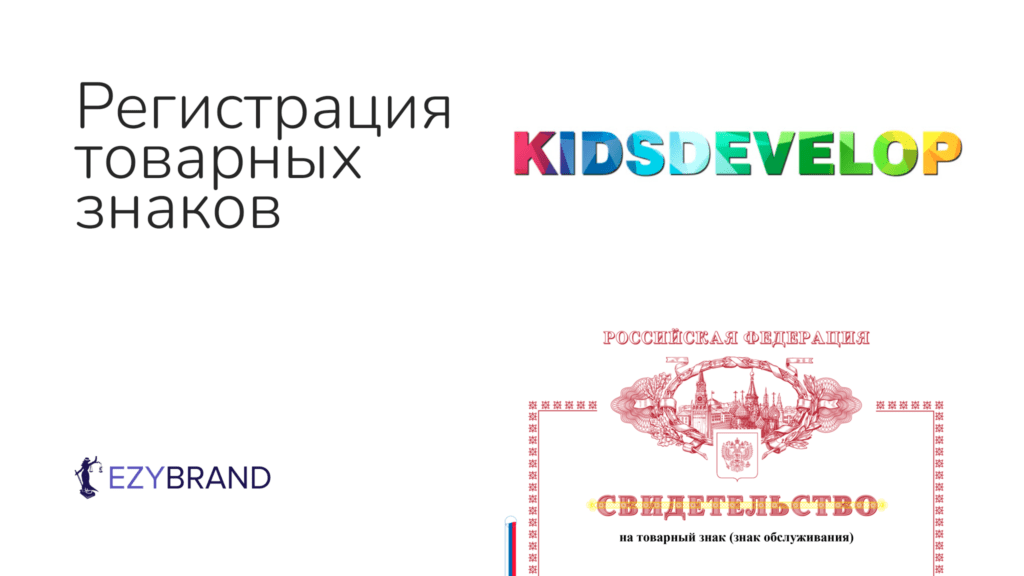 Зарегистрировали два товарных знака KIDSDEVELOP и KIDSDEV