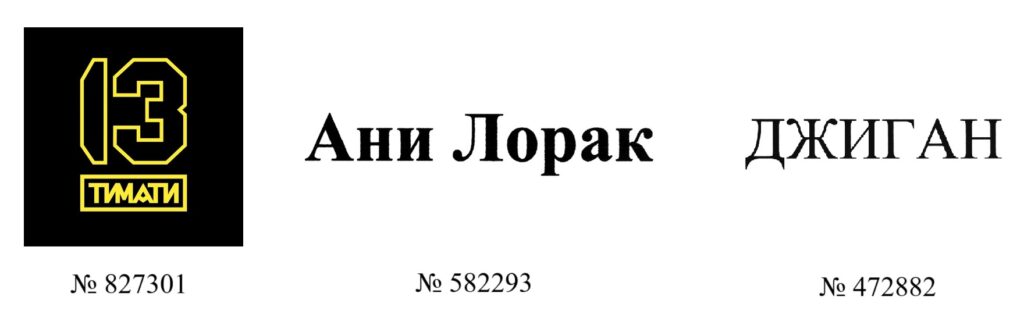 Примеры зарегистрированных псевдонимов